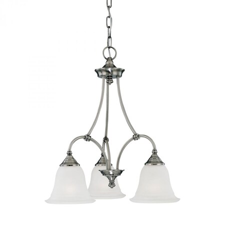 Thomas Harmony 3-Light Chandelier in Satin Pewter SL880341